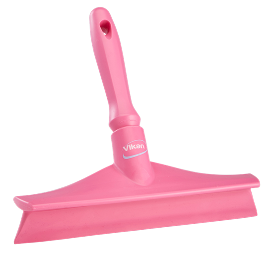 Racleta Ultra Hygiene cu maner mic 245 mm, Vikan, roz