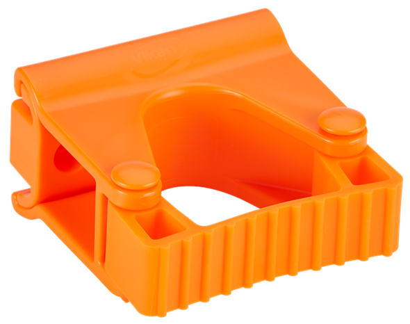 Suport perete (clema cauciuc) Hygienic 1 produs 82 mm, Vikan, roz portocalie 