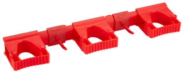 Suport perete Hygienic Hi-Flex 3-5 produse 420 mm, Vikan rosu 