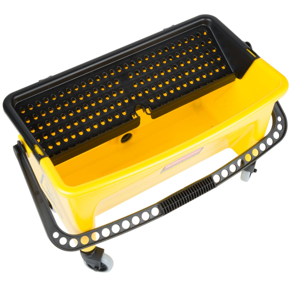 Galeata Hygen cu storcator si roti, galbena, Rubbermaid