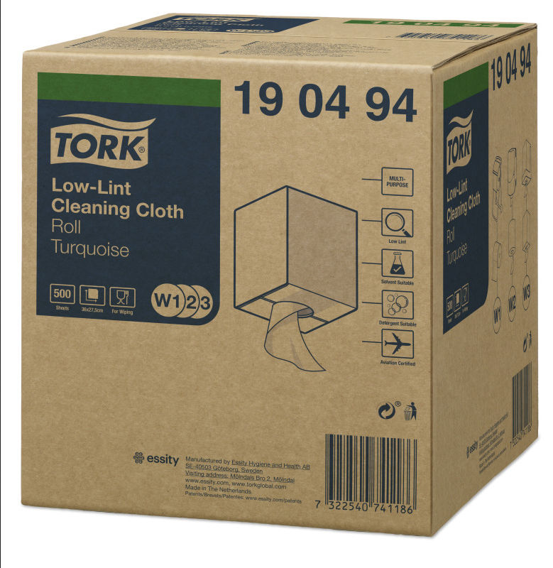 Laveta industriala pentru stergeri grele Low-Lint, Tork