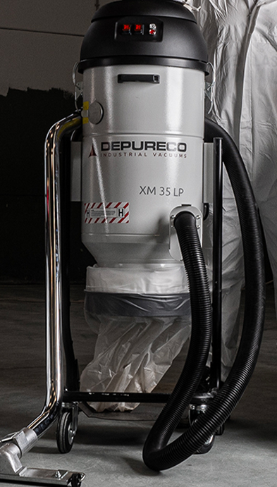 XM 35 Jet Clean Longopac - Aspirator industrial, clasa de praf M, Depureco