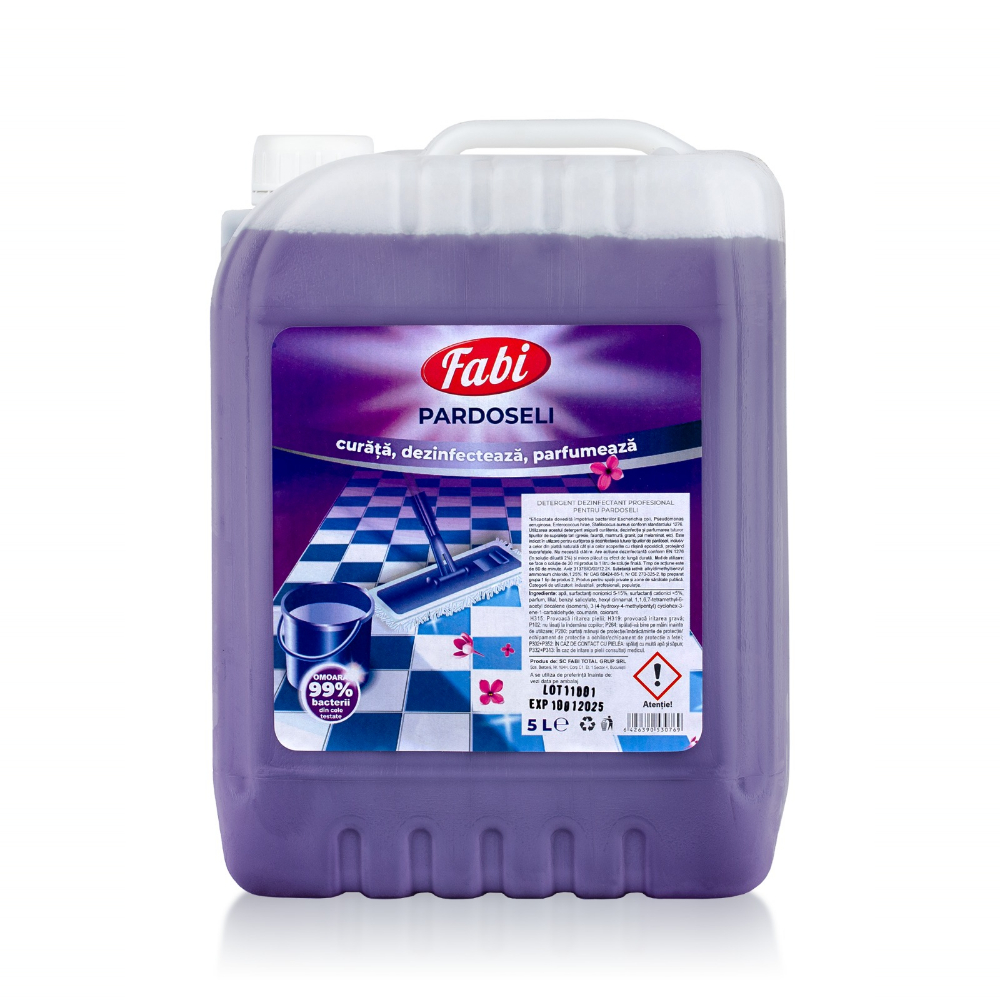 Detergent dezinfectant pentru pardoseli, 5 L, Fabi