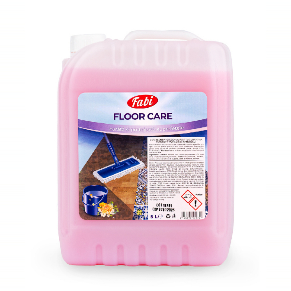 Detergent pentru pardoseli, Floor Care, 5 L, Fabi