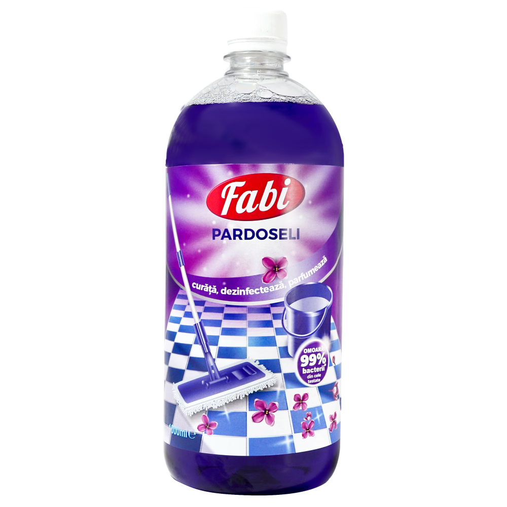 Detergent dezinfectant pentru pardoseli, 1 L, Fabi