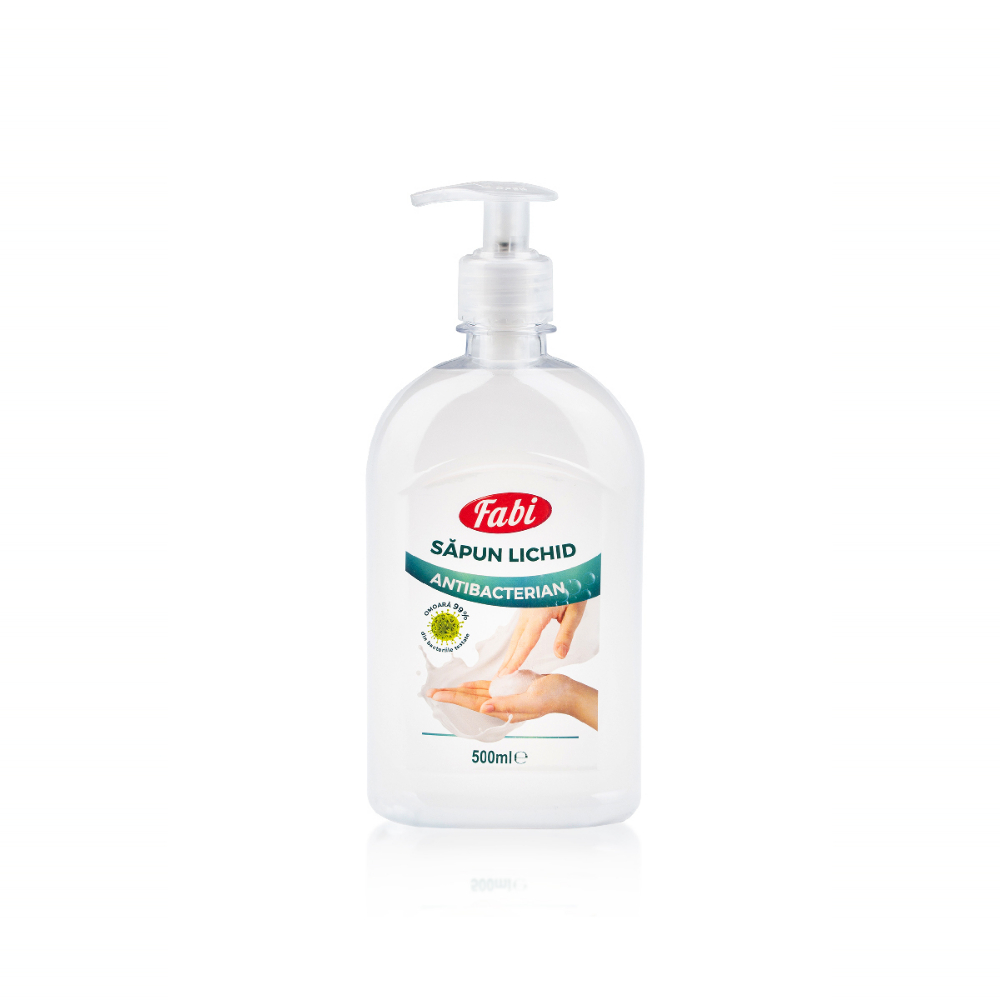 Sapun lichid antibacterian, 500 ml -  Fabi