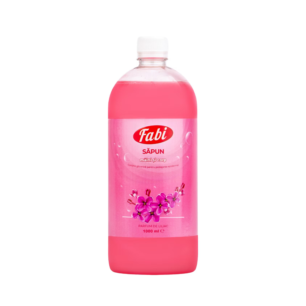 Sapun lichid roz, 1 L, Fabi