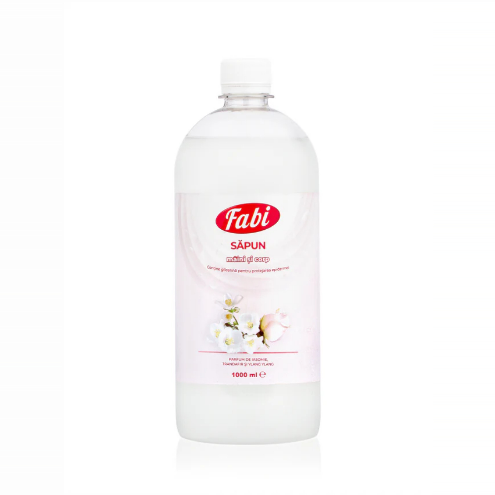Sapun lichid alb, 1 L, Fabi