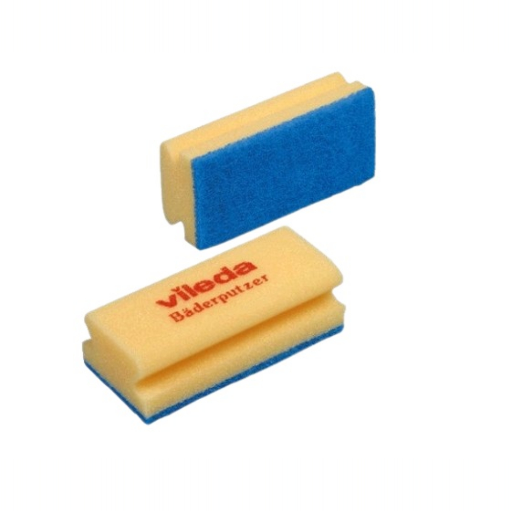 Burete abraziv Soft, 7 x 15 cm, albastru, (10 bucati/set) , Vileda Professional