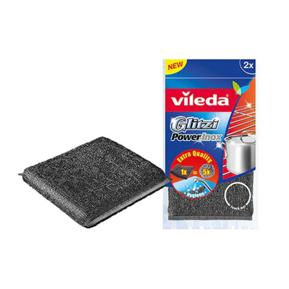 Set bureti inox, 10,5 x 10 cm, (4 bucati/set), Vileda Professional