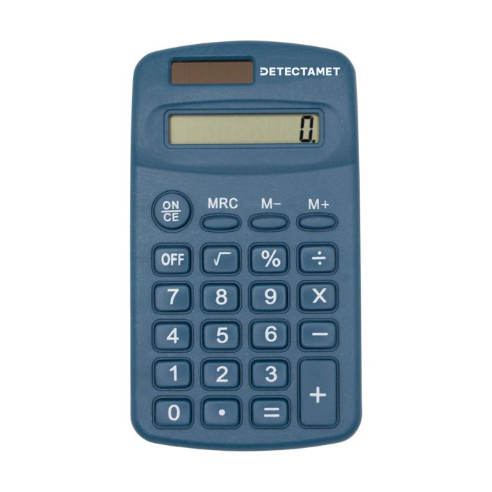 Calculator portabil metal detectabil, Detectamet