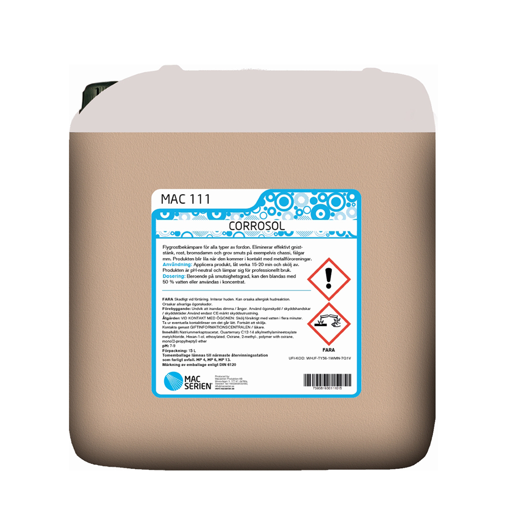 Solutie pentru indepartare rugina MAC 111, can.16.5 Kg, MacSerien
