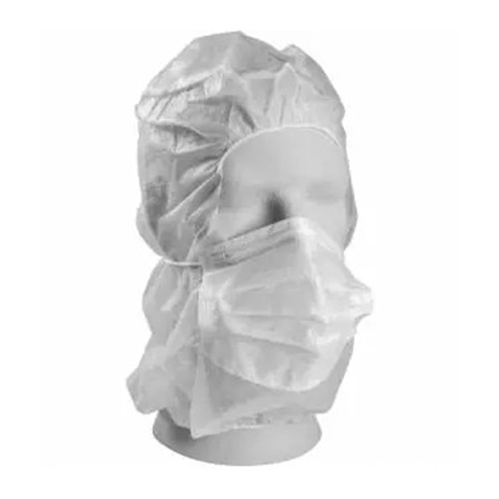 Capelina tip astronaut cu masca, alba (100 buc/set), Abena
