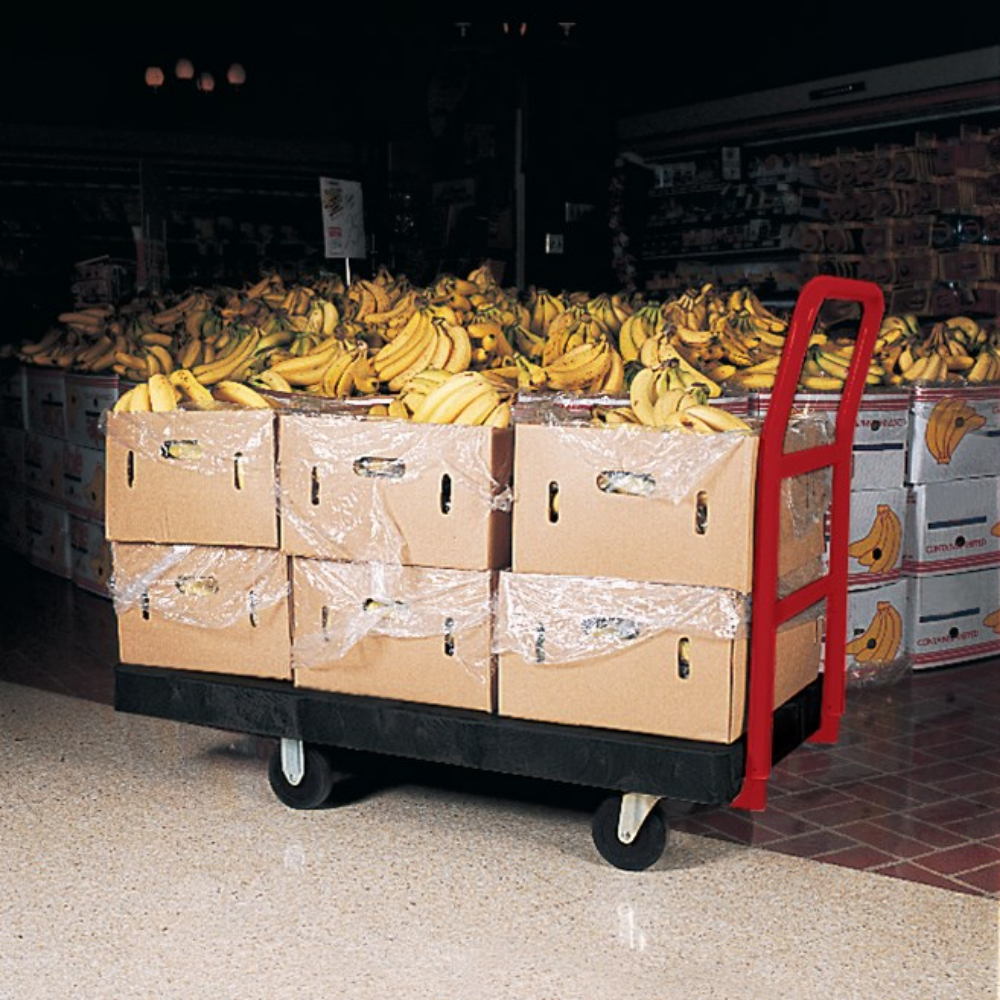 Carucior cu platforma transport / manipulare marfuri, Rubbermaid Mare