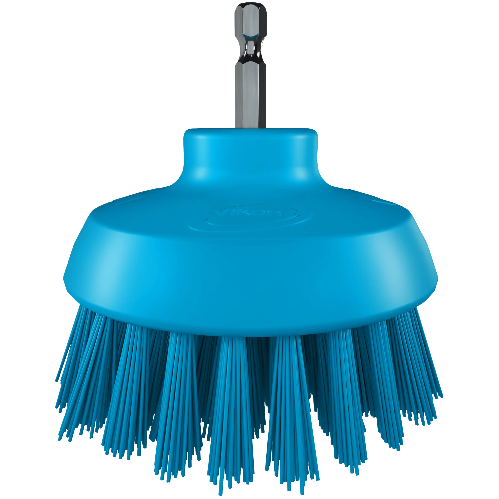 Perie circulara cu peri duri HyDrive, &Oslash;90 mm, Vikan albastru 