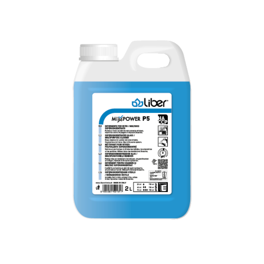 Detergent superconcentrat sticla si oglinda Mixpower P5, Liber