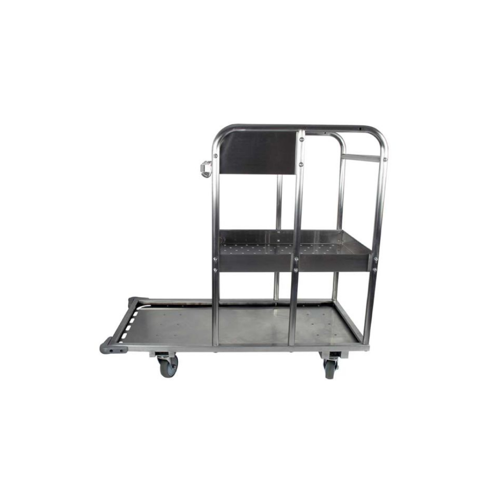 Carucior metal detectabil, inox, pentru curatenie, Detectamet