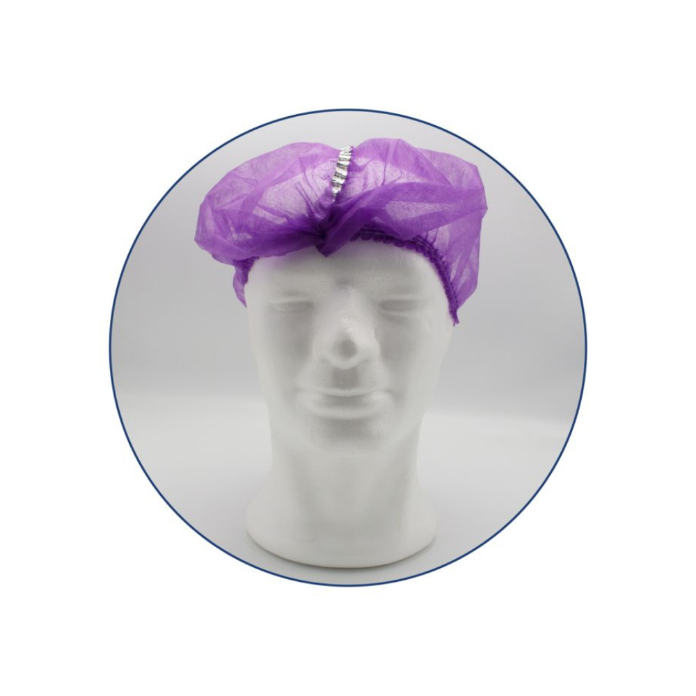 Capelina, metal detectabil tip mesh, Detectamet mov 