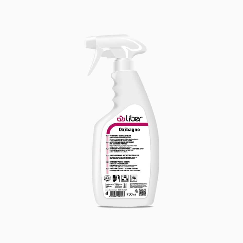 Detergent igienizant anticalcar pentru grupuri sanitare cu oxigen activ, 750 ml,  Oxibagno, Liber