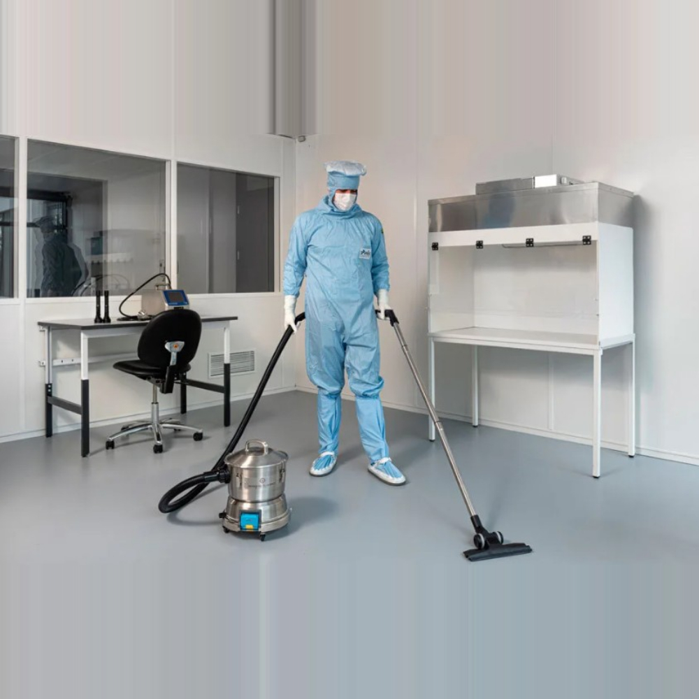Aspirator profesional cu acumulator pentru camere curate safe-t-vac, i-team
