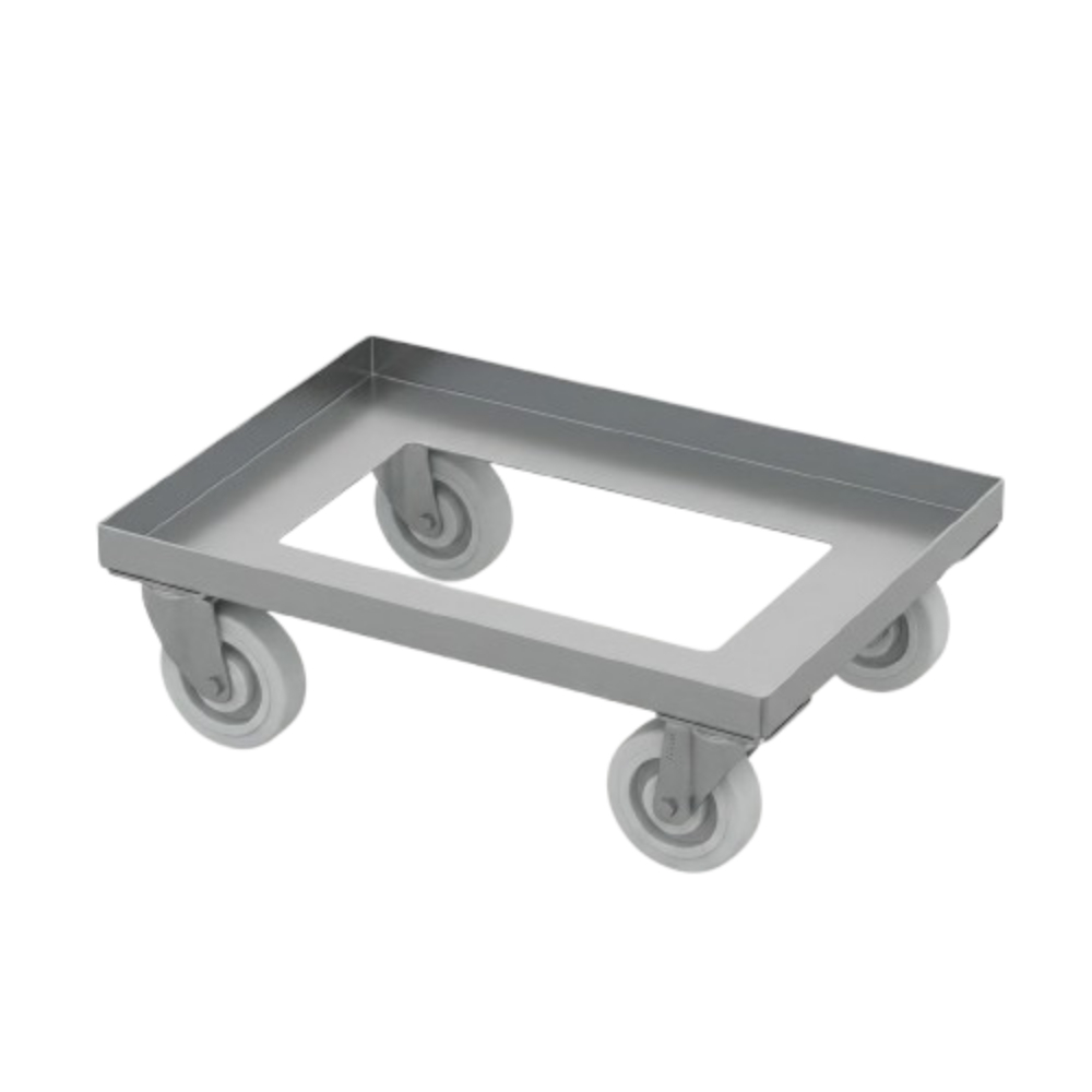 Carucior transport containere 615 x 415 mm, inox, AWE